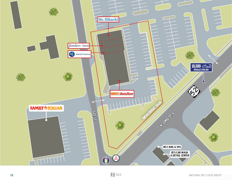 Kingstree, SC Longstreet Shops Retail investment sale in Kingstree