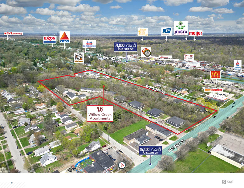 Redford, MI Willow Creek Apartments Multifamily investment sale in