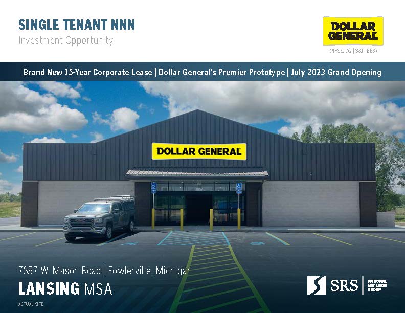 Fowlerville, MI Dollar General Retail investment sale in