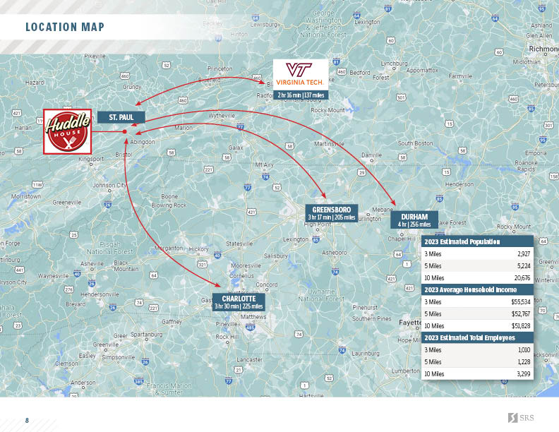 St. Paul, VA - Huddle House | Retail investment sale in St. Paul