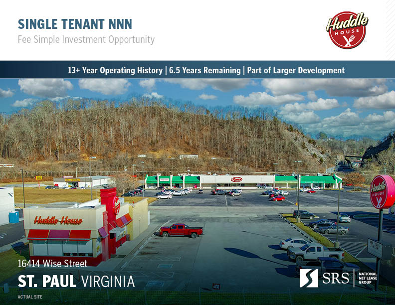 St. Paul, VA - Huddle House | Retail investment sale in St. Paul