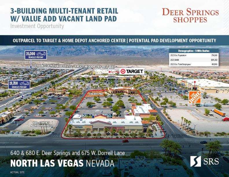 North Las Vegas, NV Deer Springs Shoppes Retail investment sale in