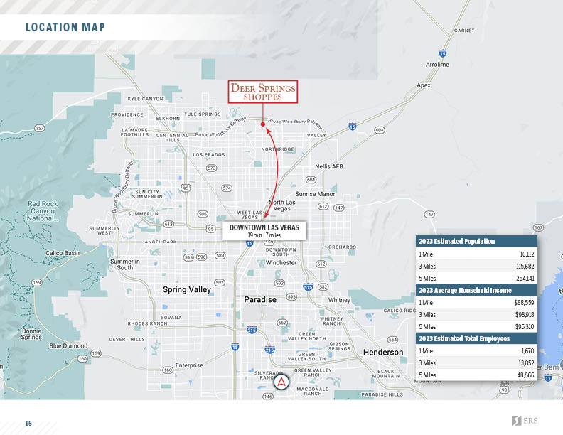 North Las Vegas, NV Deer Springs Shoppes Retail investment sale in
