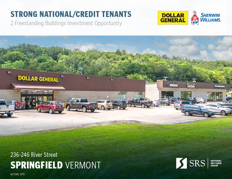 Springfield, VT Dollar General & Sherwin Williams Retail investment sale in Springfield