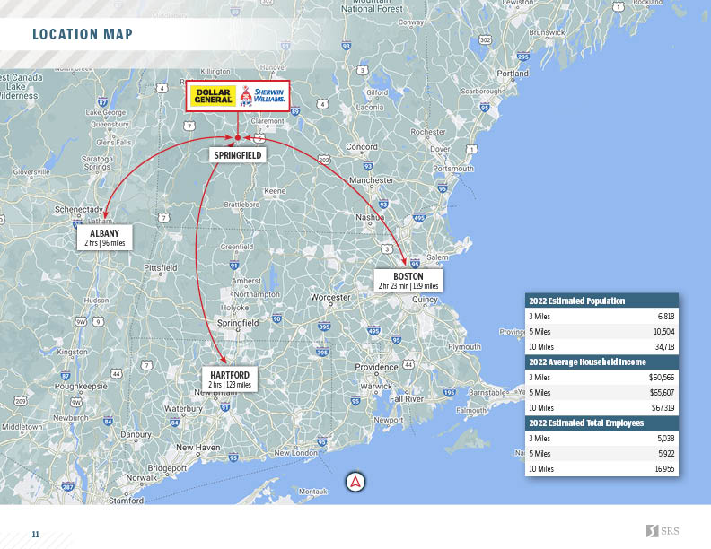 Springfield, VT Dollar General & Sherwin Williams Retail investment