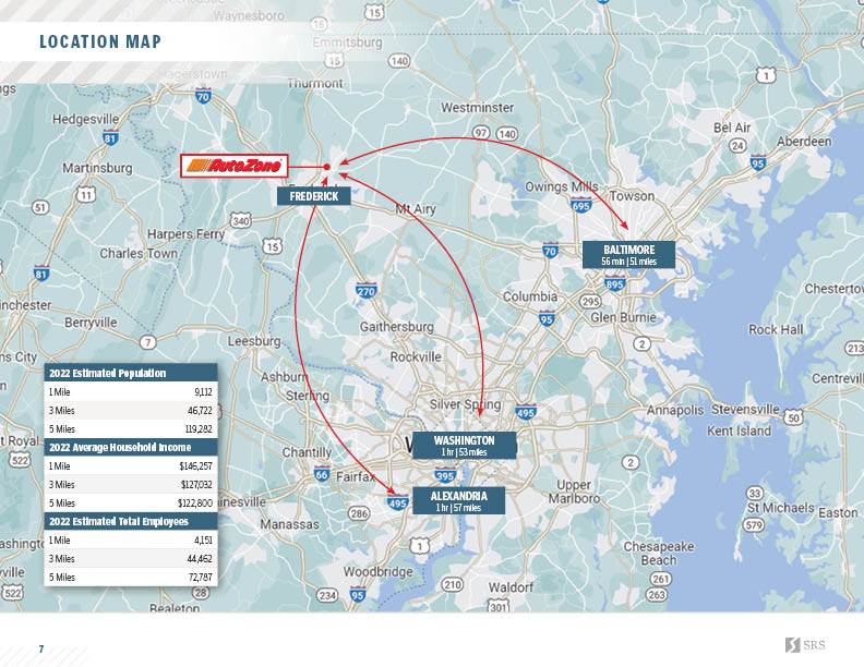 Frederick, MD AutoZone Retail investment sale in Frederick