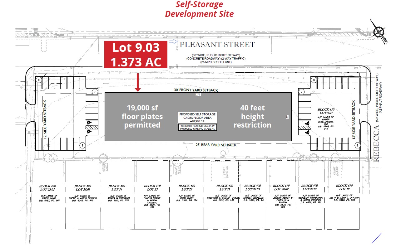 SelfStorage Development Site Land for sale in Linden, New Jersey SRS