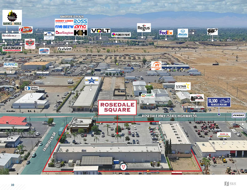 Bakersfield, CA Rosedale Square Retail investment sale in