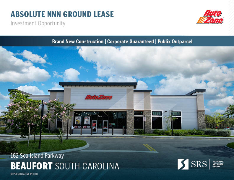 Beaufort, SC AutoZone Retail investment sale in Beaufort, South