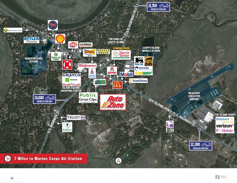 Beaufort, SC AutoZone Retail investment sale in Beaufort, South