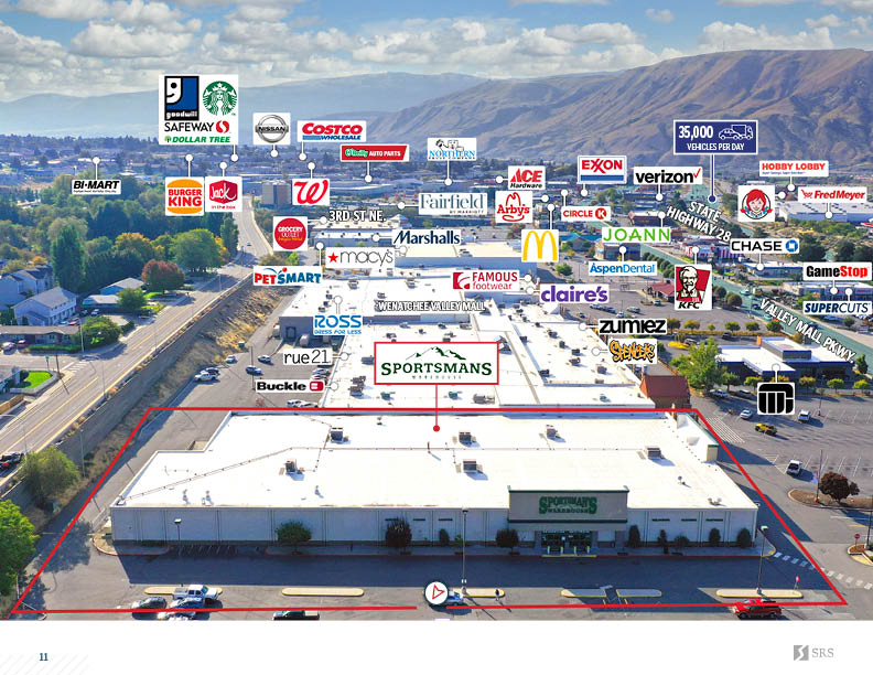 East Wenatchee, WA Sportsman’s Warehouse Retail investment sale in