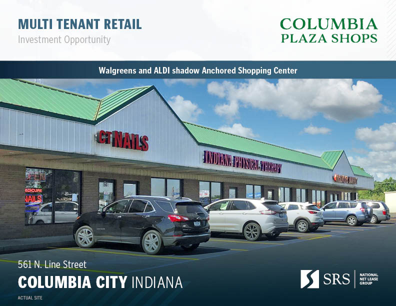 Columbia City, IN Columbia Plaza Shops Retail investment sale in