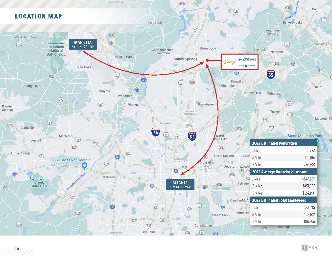 Dunwoody, GA Scrubs & Beyond, Sleep Number, & Snooze Retail