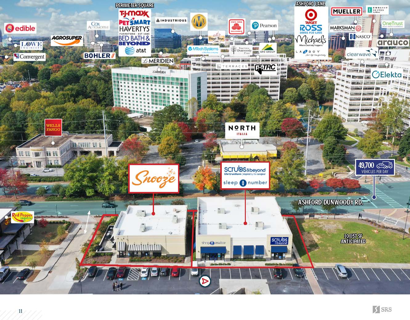 Dunwoody, GA Scrubs & Beyond, Sleep Number, & Snooze Retail