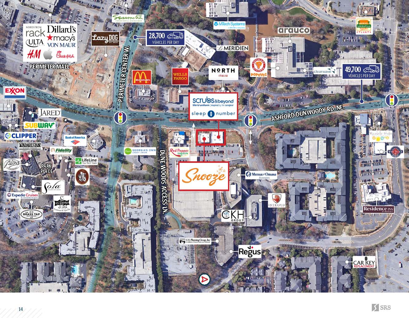 Dunwoody, GA Scrubs & Beyond, Sleep Number, & Snooze Retail