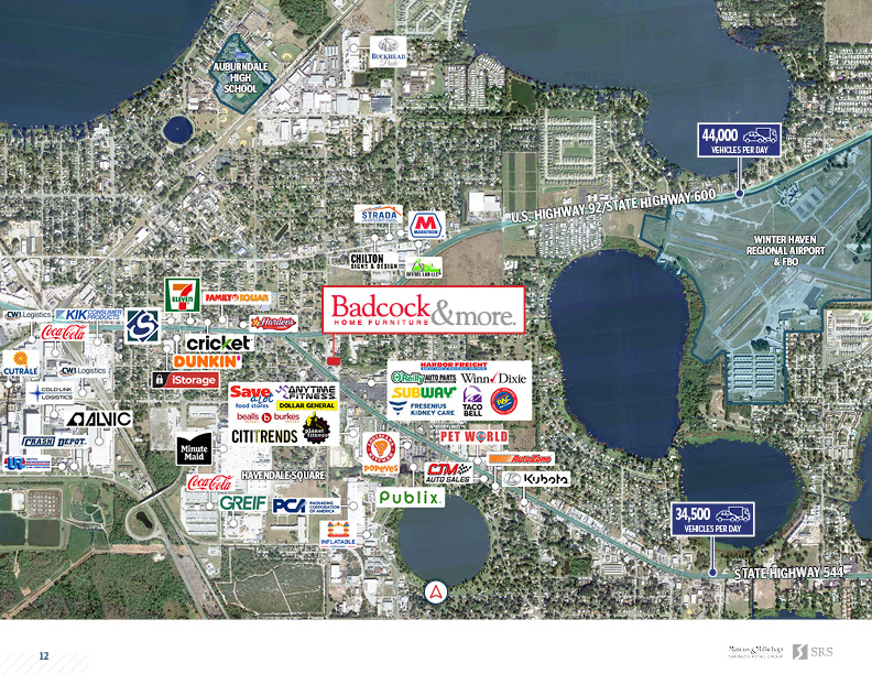 Auburndale, FL Badcock Home Furniture Retail investment sale in