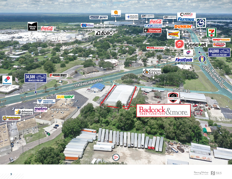 Auburndale, FL Badcock Home Furniture Retail investment sale in