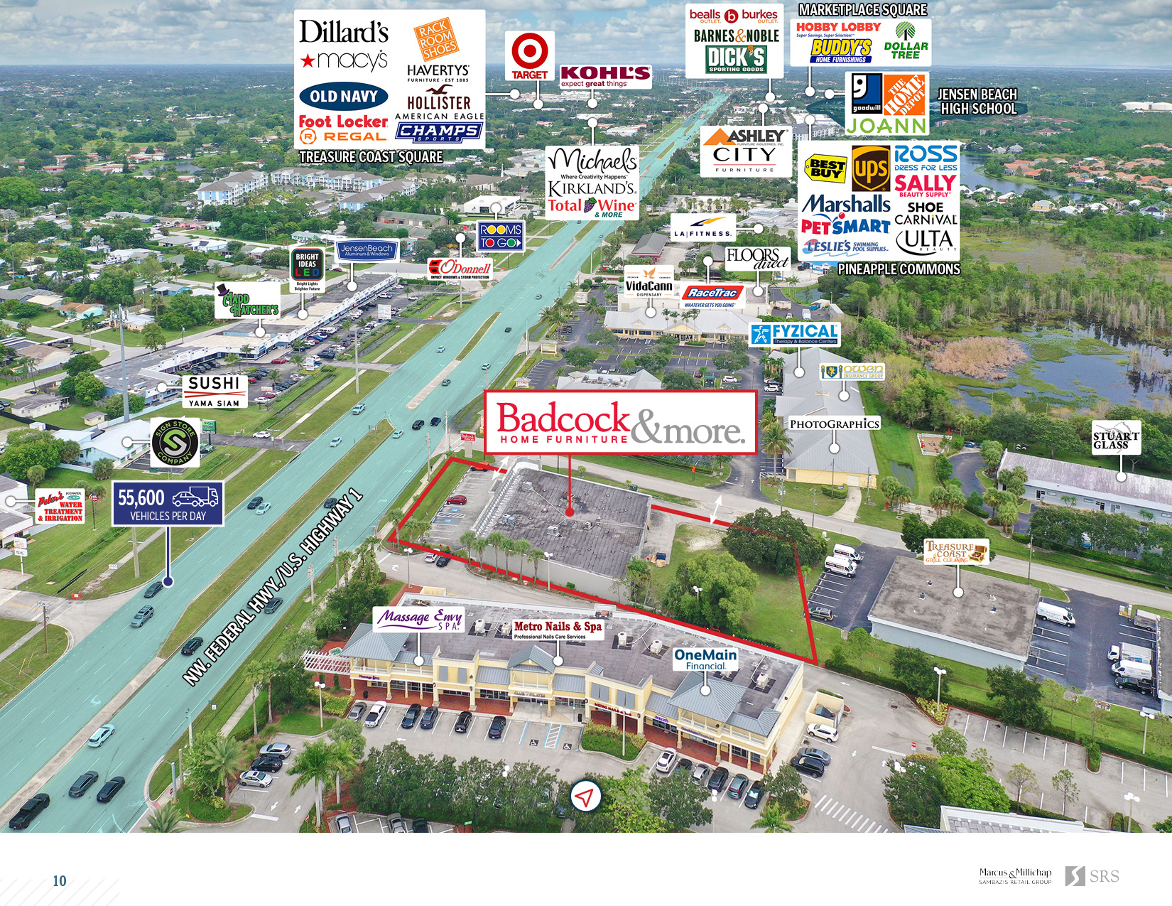 Stuart, FL Badcock Furniture Retail investment sale in Stuart