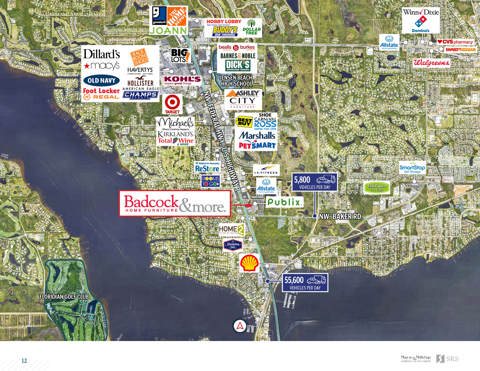 Stuart, FL Badcock Furniture Retail investment sale in Stuart