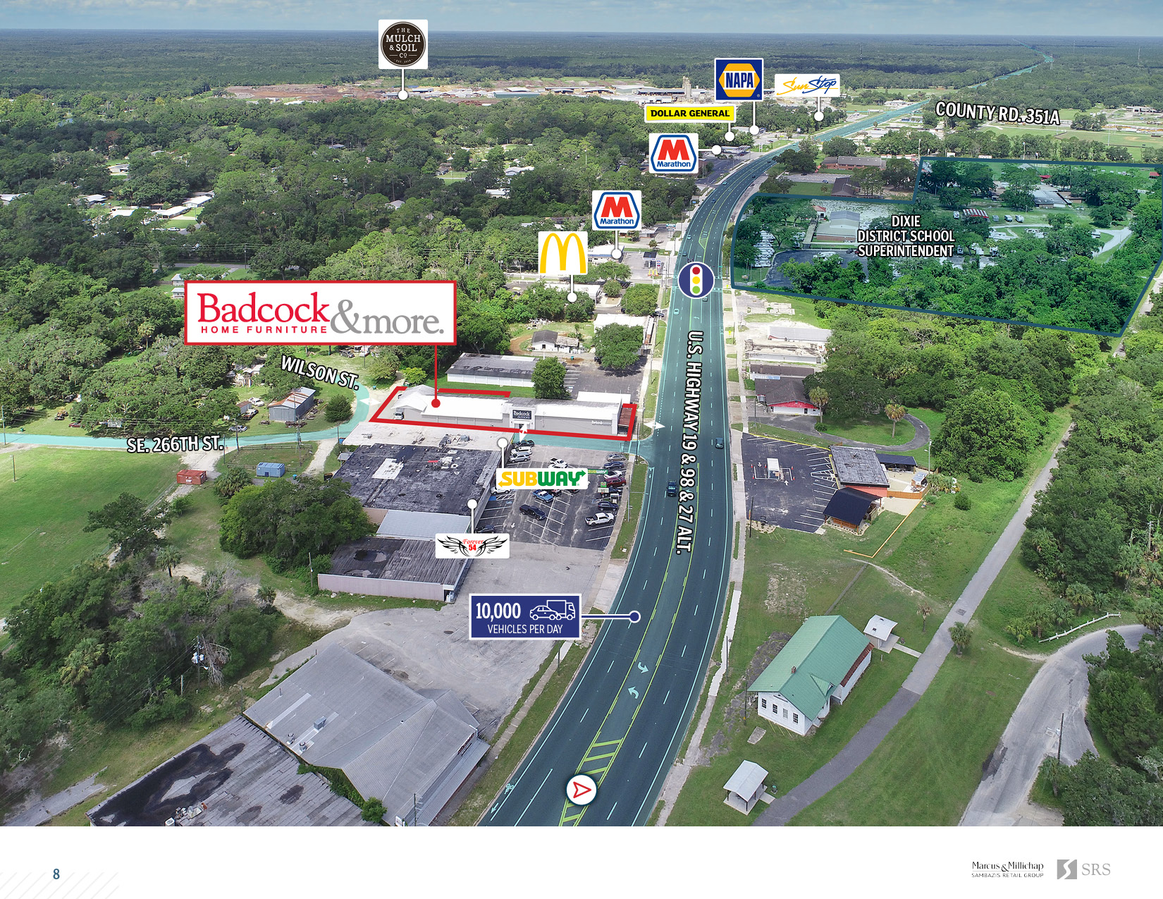 Cross City, FL Badcock Furniture Retail investment sale in Cross