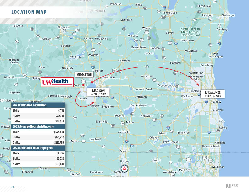 Middleton WI University of Wisconsin Health ZCF Office investment Middleton WI University of Wisconsin Health ZCF Office investment