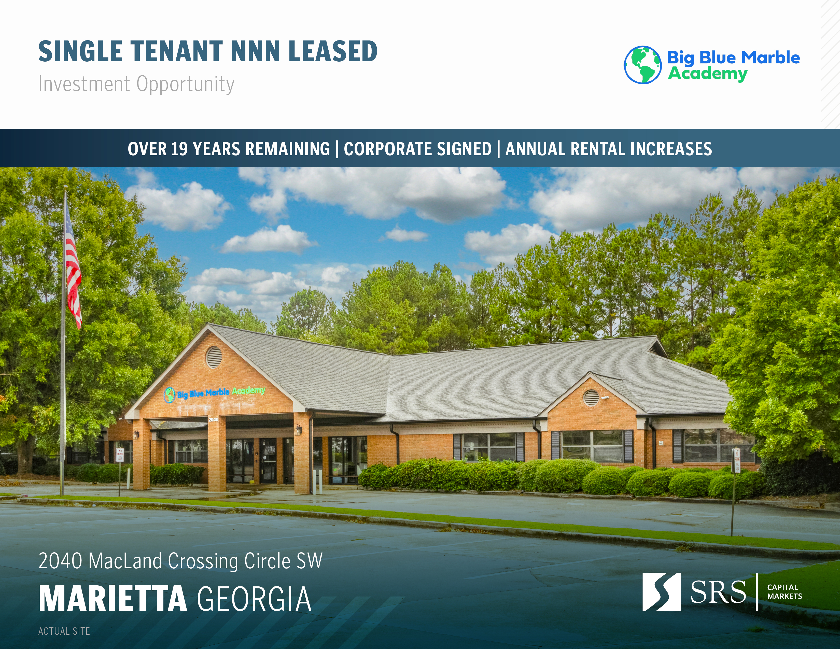 Marietta, GA - Big Blue Marble Academy | Retail investment sale in